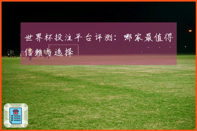 世界杯投注平台评测：哪家最值得信赖与选择